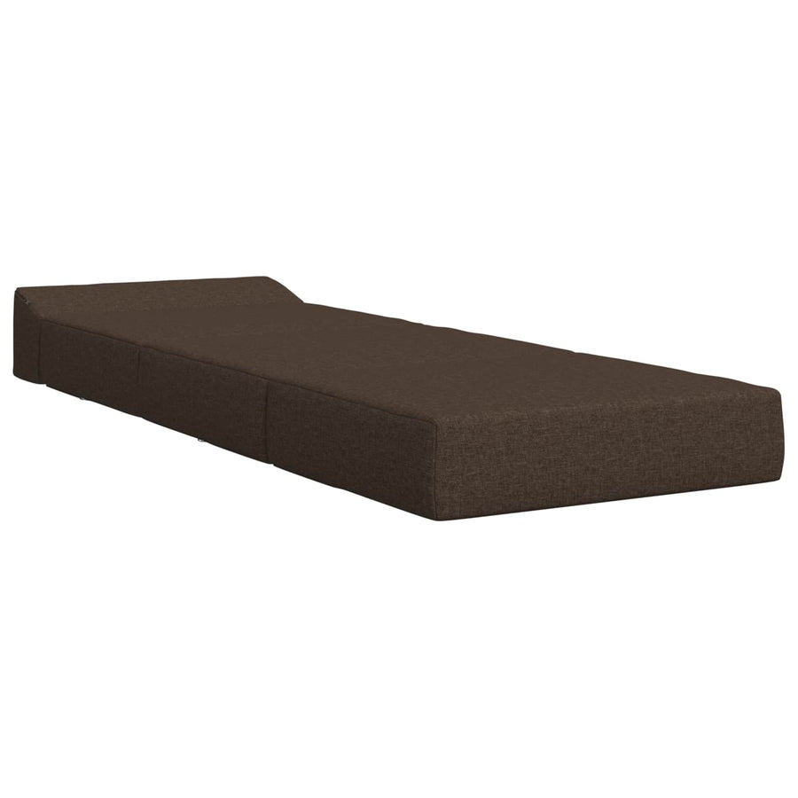Vouwbare Bankbed Taupe 200 x 70 x 15 cm Stof
