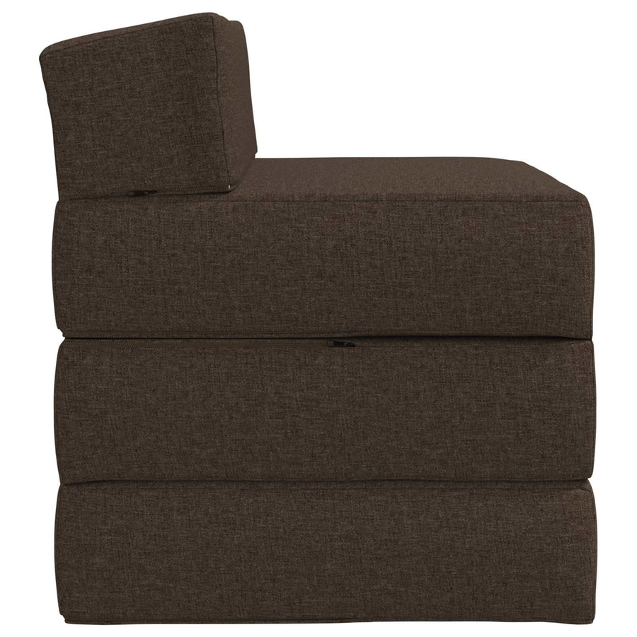 Vouwbare Bankbed Taupe 200 x 70 x 15 cm Stof