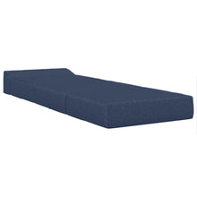 Vouwbare Bankbed Blauw 200 x 70 x 15 cm Stof