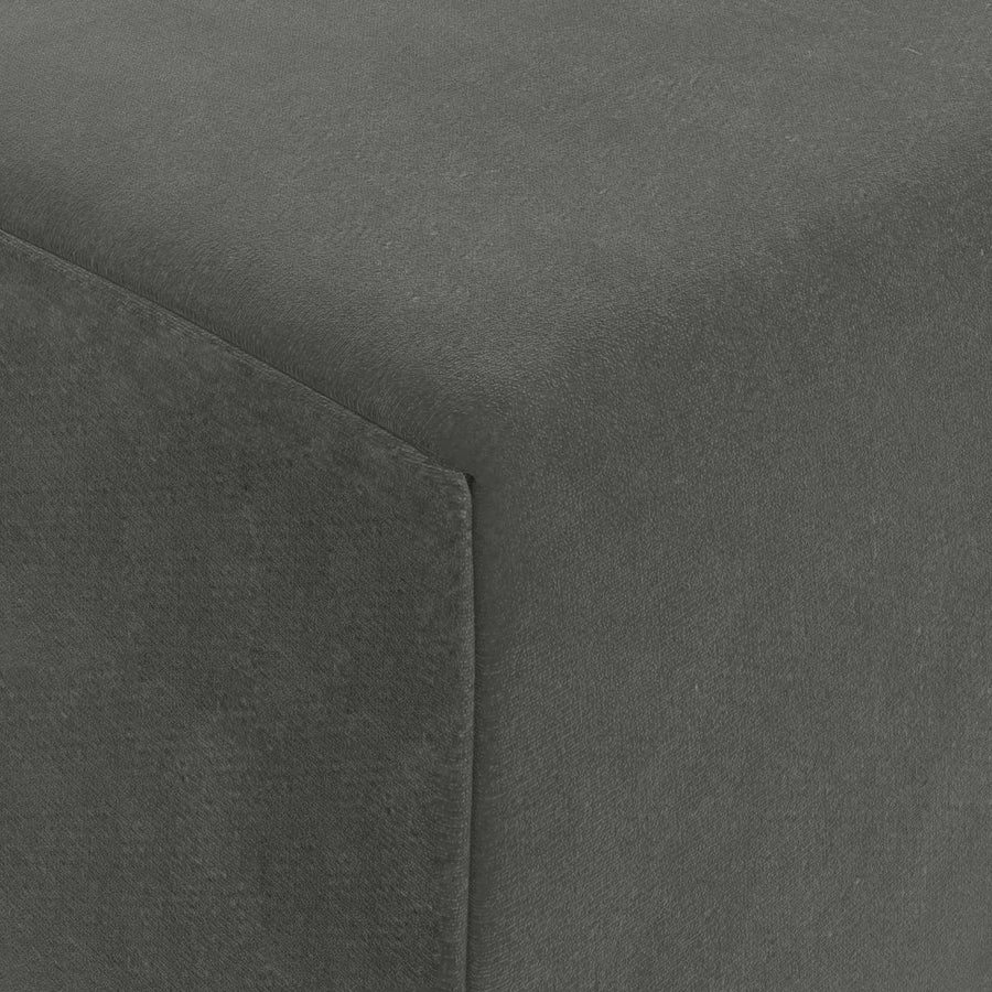 Vouwbare Bankbed Donkergrijs 200 x 70 x 15 cm Fluweel