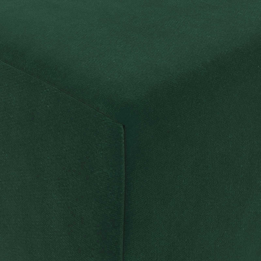 Vouwbare Bankbed Donkergroen 200 x 70 x 15 cm Fluweel