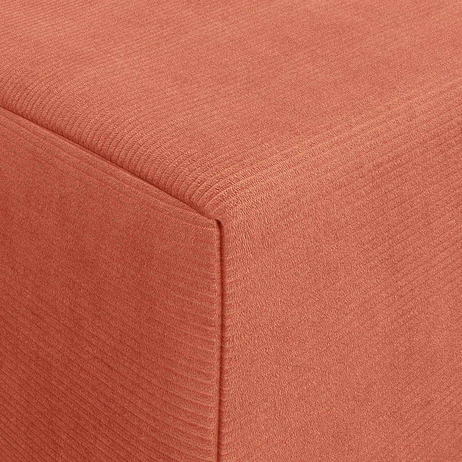 Vouwbare Bankbed Rood-oranje 200 x 70 x 15 cm Katoen Stof