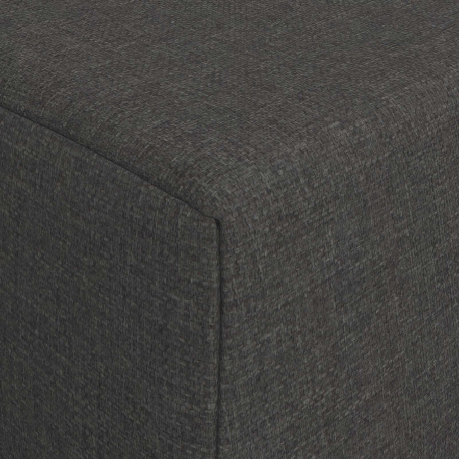 Vouwbare Bankbed Donkergrijs 200 x 70 x 10 cm Stof