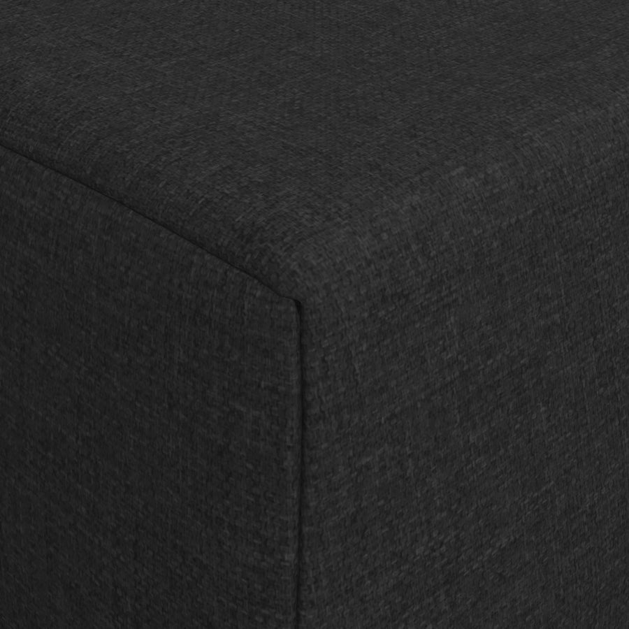 Vouwbare Bankbed Zwart 200 x 70 x 10 cm Stof