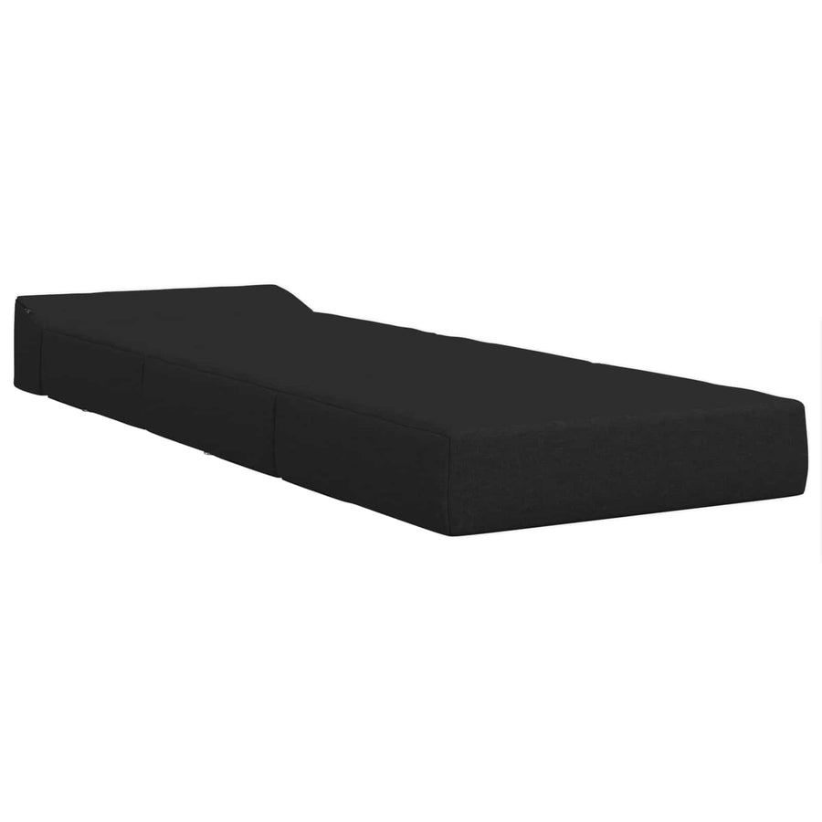 Vouwbare Bankbed Zwart 200 x 70 x 10 cm Stof