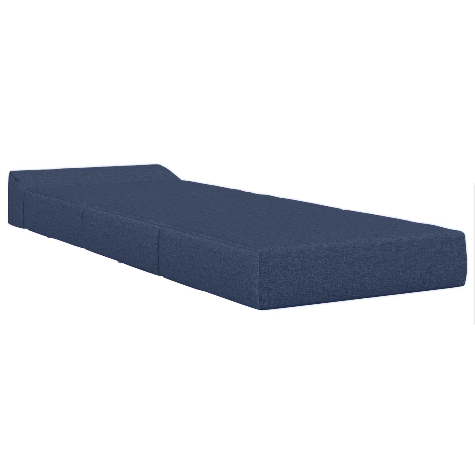 Vouwbare Bankbed Blauw 200 x 70 x 10 cm Stof