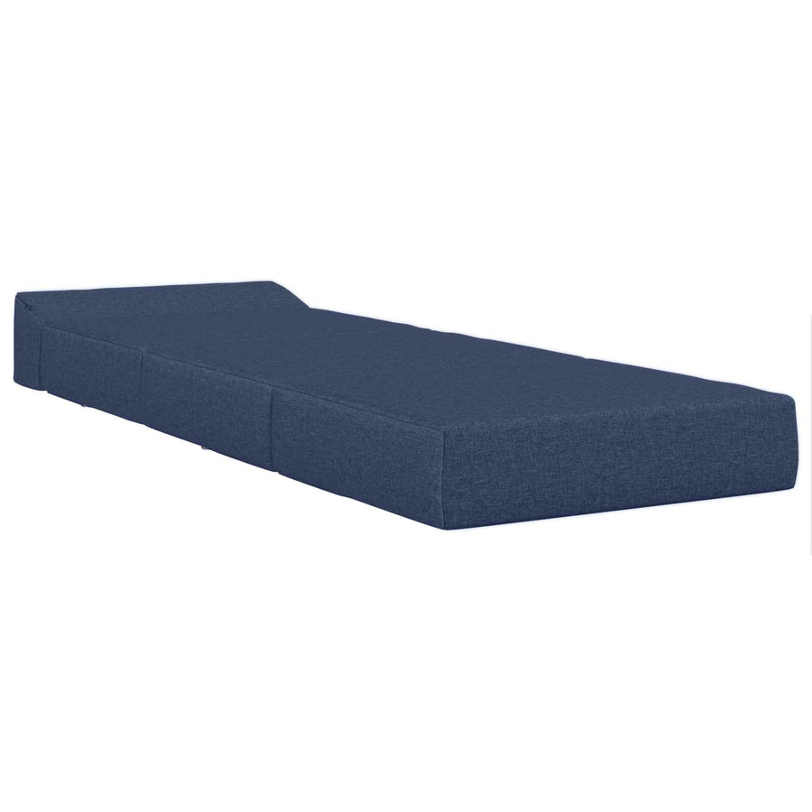 Vouwbare Bankbed Blauw 200 x 70 x 10 cm Stof