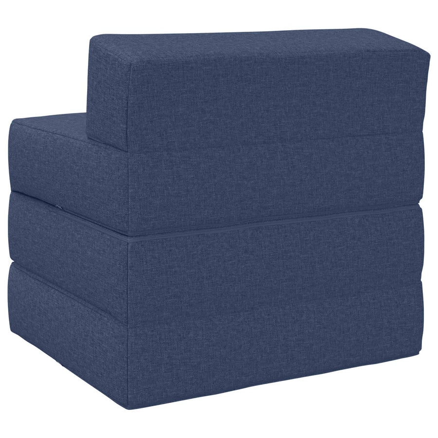 Vouwbare Bankbed Blauw 200 x 70 x 10 cm Stof