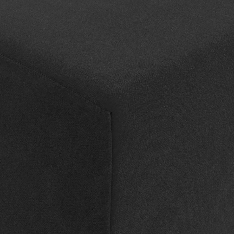 Vouwbare Bankbed Zwart 200 x 70 x 10 cm Fluweel