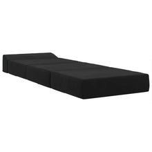 Vouwbare Bankbed Zwart 200 x 70 x 10 cm Fluweel