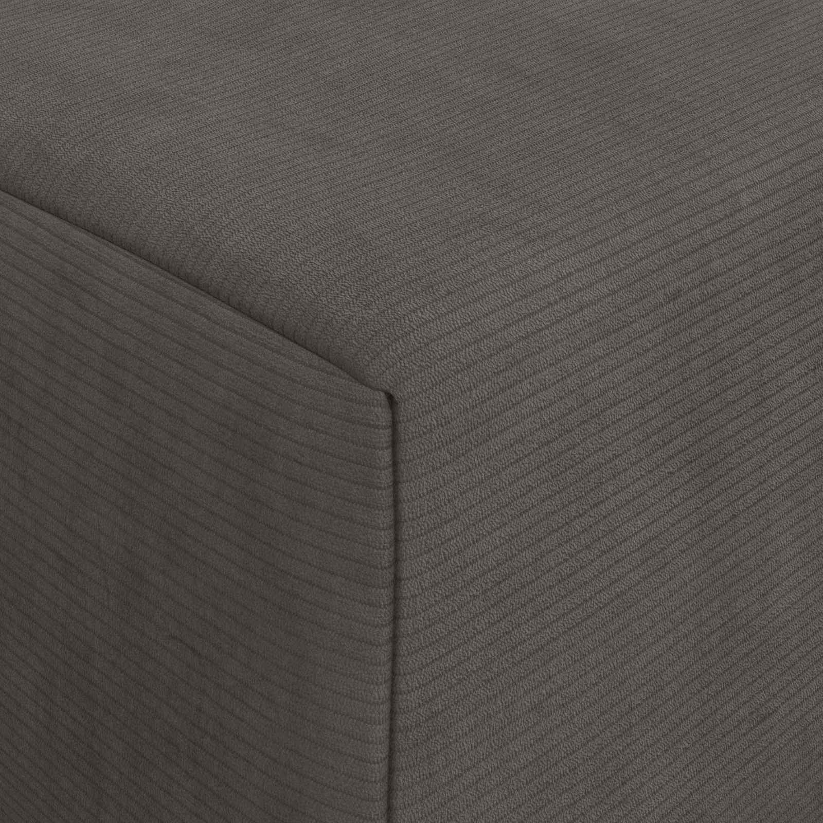 Vouwbare Bankbed Donkergrijs 200 x 70 x 10 cm Katoen Stof