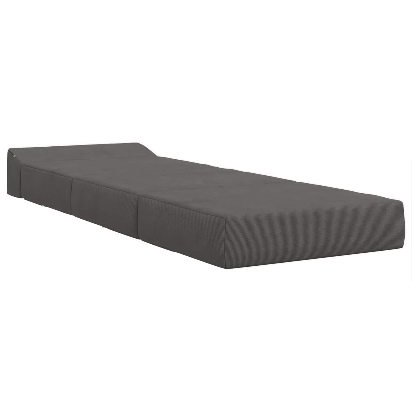 Vouwbare Bankbed Donkergrijs 200 x 70 x 10 cm Katoen Stof