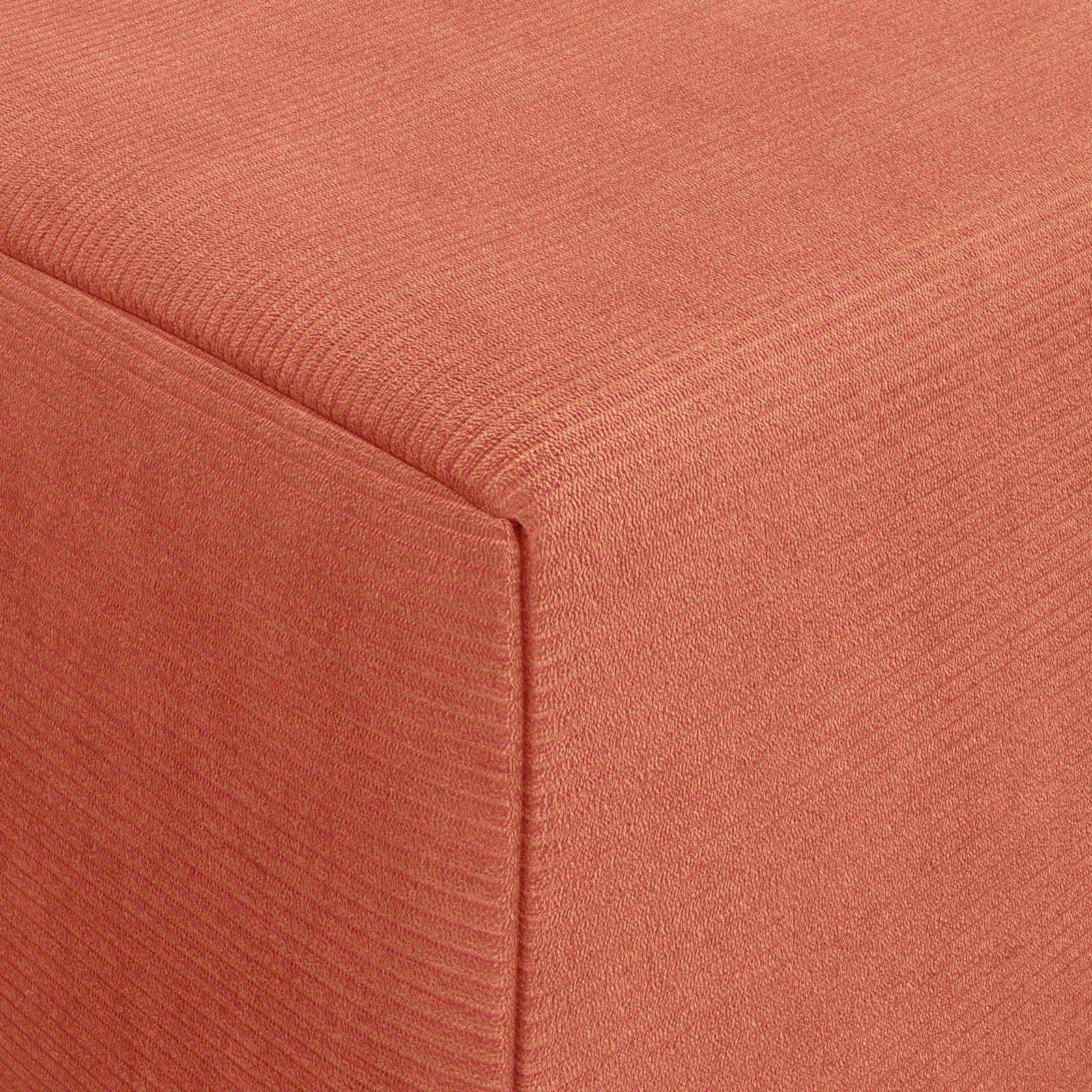 Vouwbare Bankbed Rood-oranje 200 x 70 x 10 cm Katoen Stof