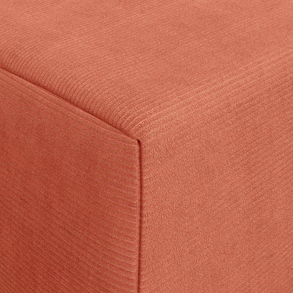 Vouwbare Bankbed Rood-oranje 200 x 70 x 10 cm Katoen Stof