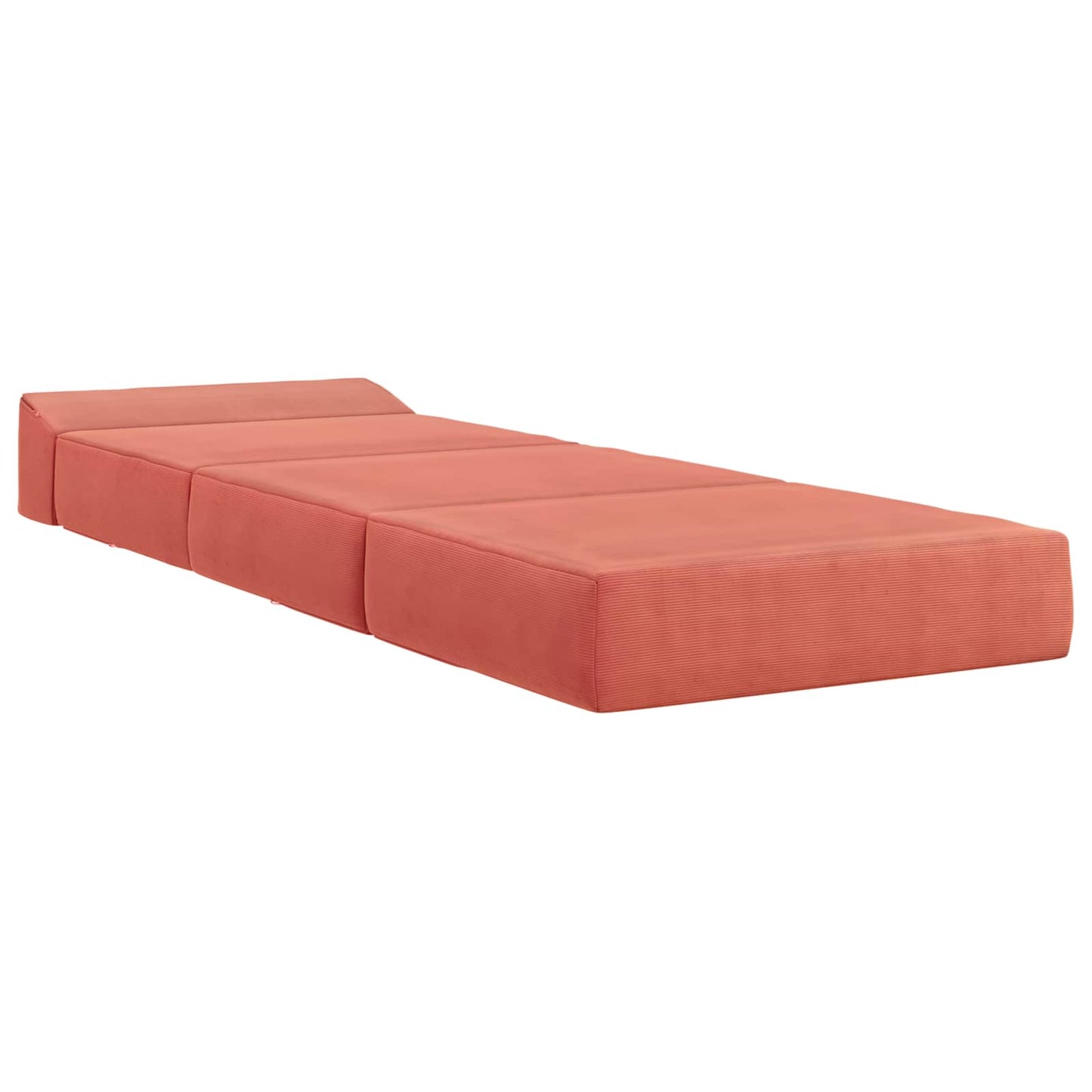 Vouwbare Bankbed Rood-oranje 200 x 70 x 10 cm Katoen Stof