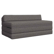 Vouwbare Bankbed Lichtgrijs 120 x 60 x 49 cm Stof