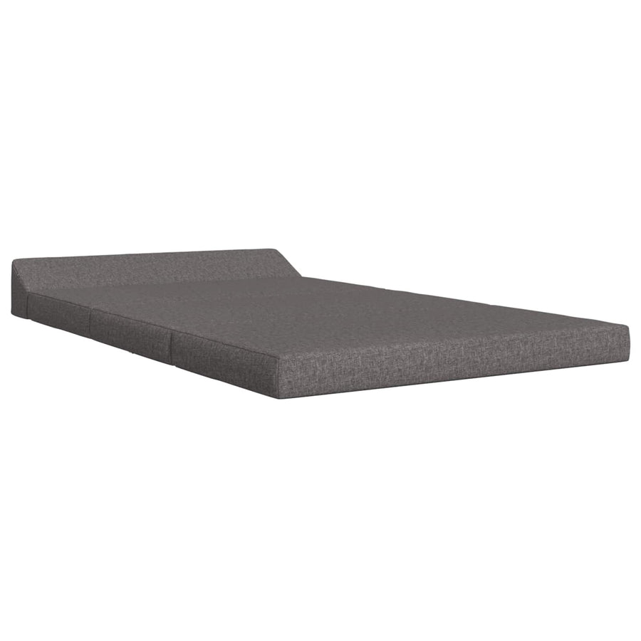 Vouwbare Bankbed Lichtgrijs 120 x 60 x 49 cm Stof