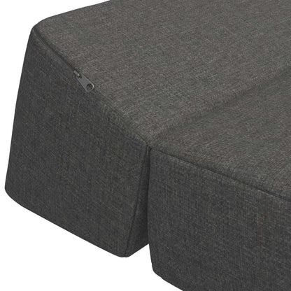 Vouwbare Sofa Bed Matras Donkergrijs 120 x 60 x 49 cm Stof