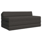 Foldable Sofa Bed Mattress Dark Grey 120 x 60 x 49 cm Fabric
