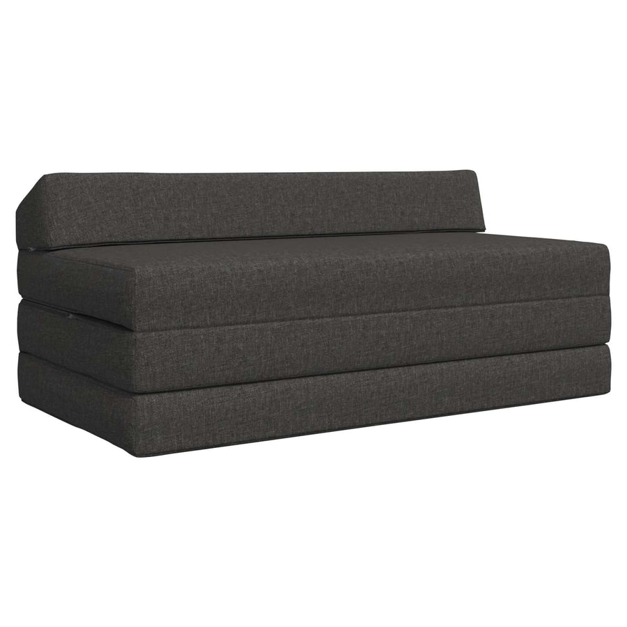 Vouwbare Sofa Bed Matras Donkergrijs 120 x 60 x 49 cm Stof