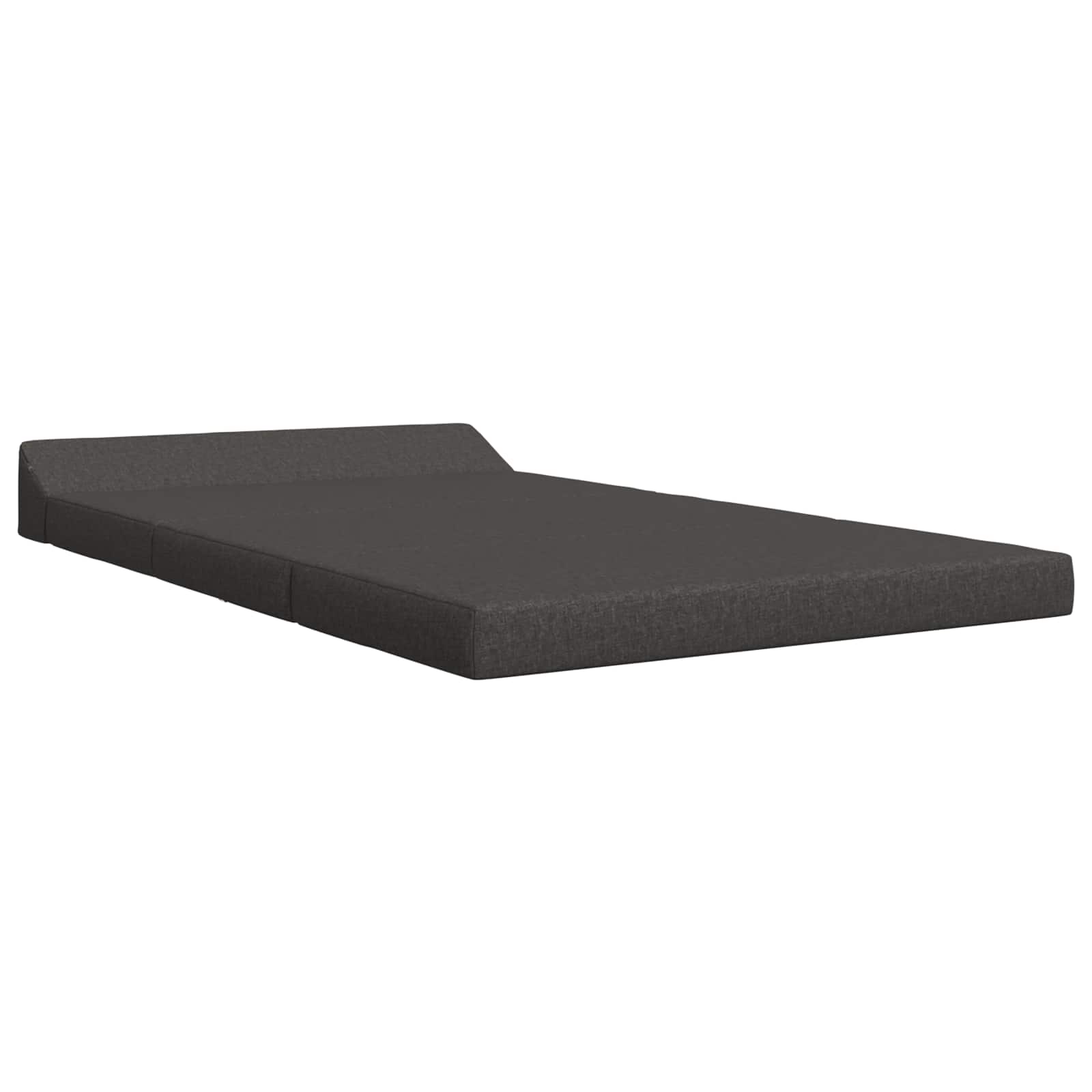 Vouwbare Sofa Bed Matras Donkergrijs 120 x 60 x 49 cm Stof