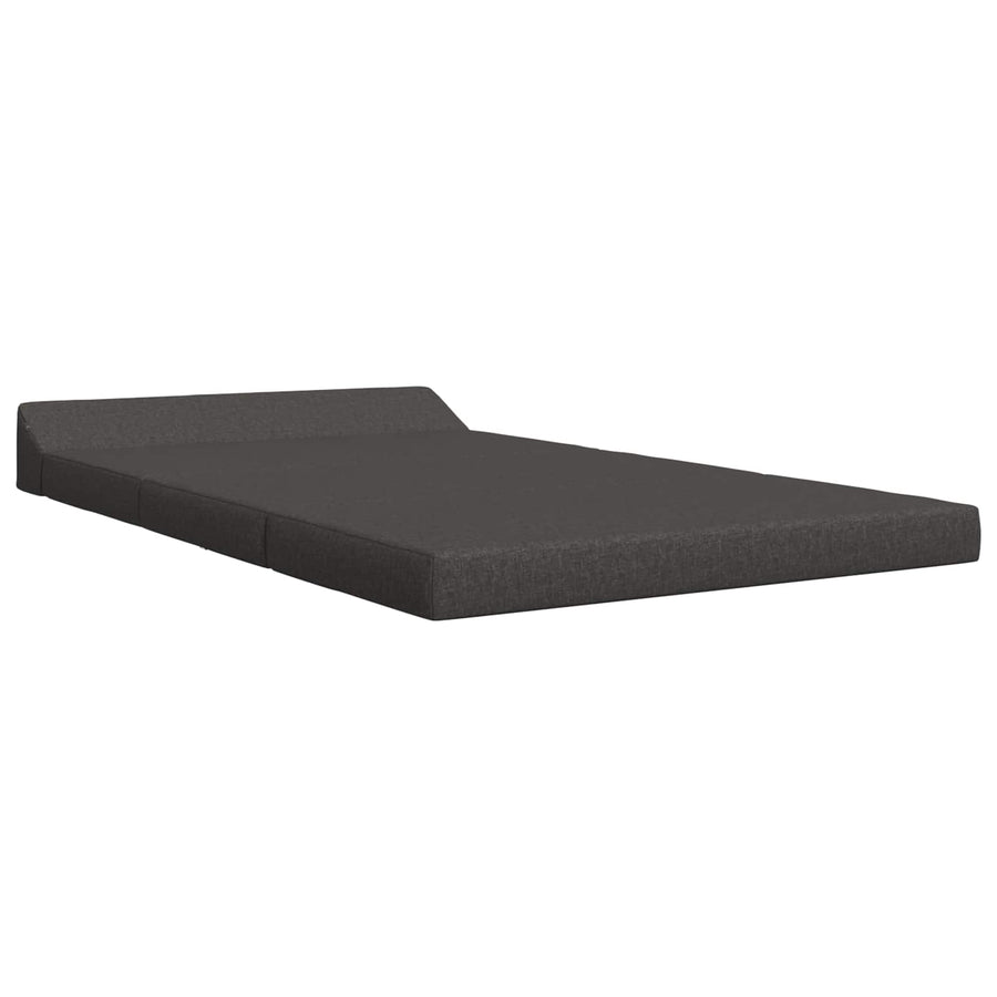 Vouwbare Sofa Bed Matras Donkergrijs 120 x 60 x 49 cm Stof