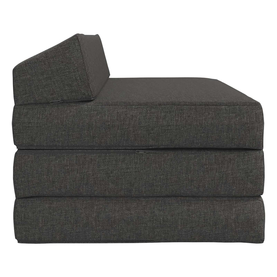 Vouwbare Sofa Bed Matras Donkergrijs 120 x 60 x 49 cm Stof