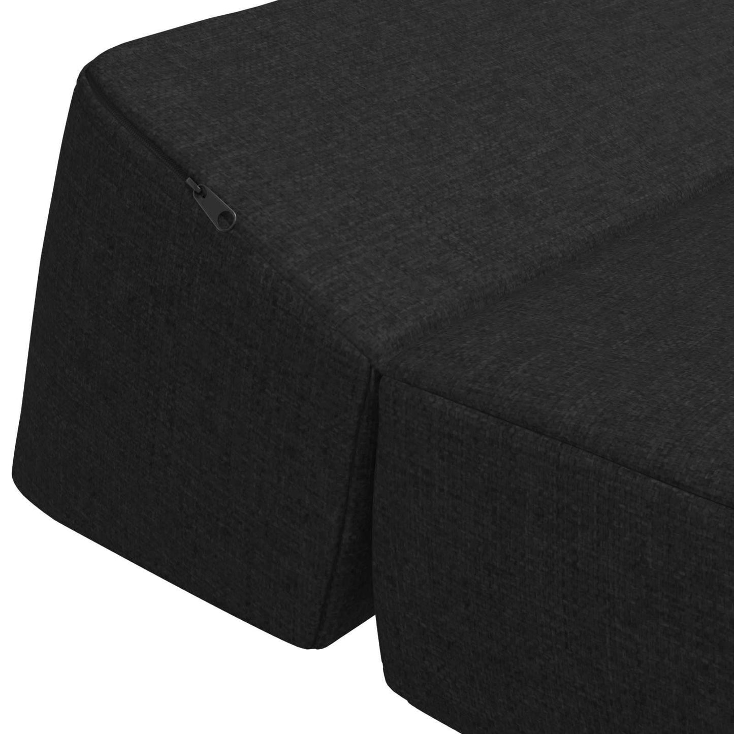 Vouwbare Bankbed Zwart 120 x 60 x 49 cm Stof