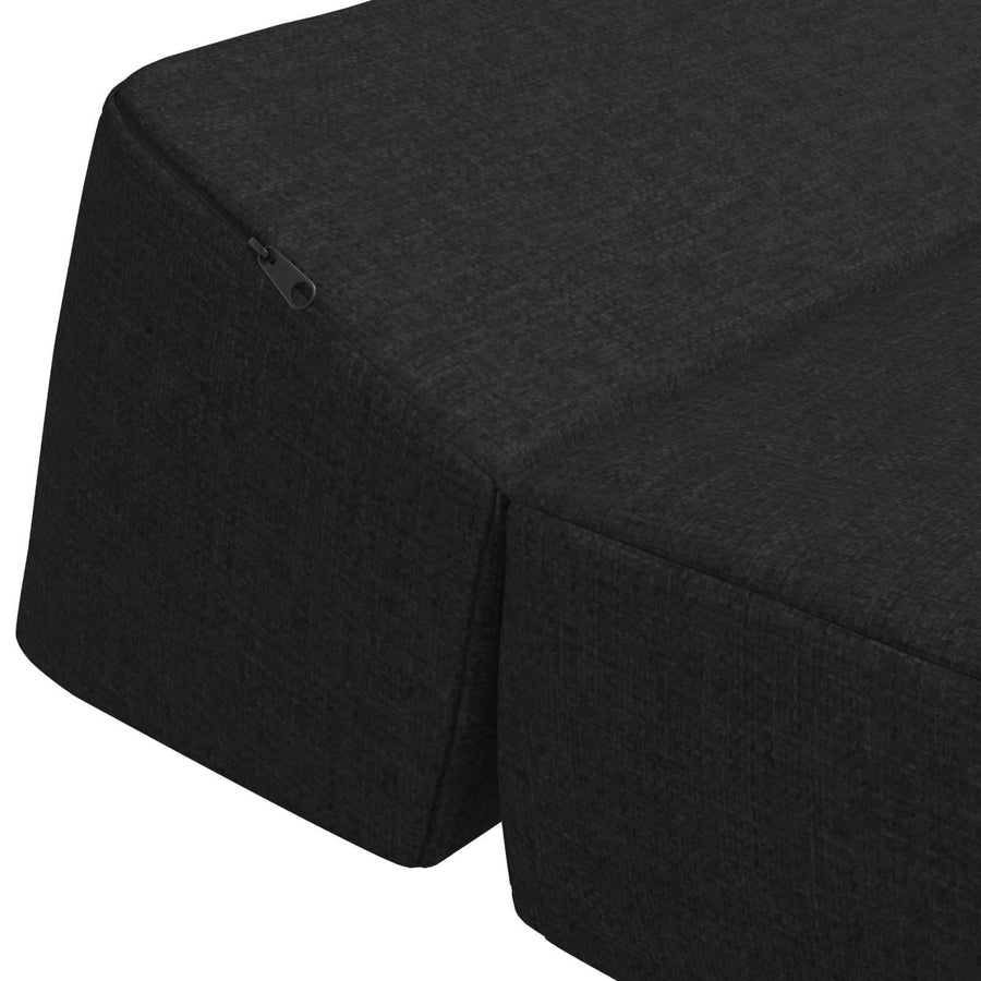 Vouwbare Bankbed Zwart 120 x 60 x 49 cm Stof