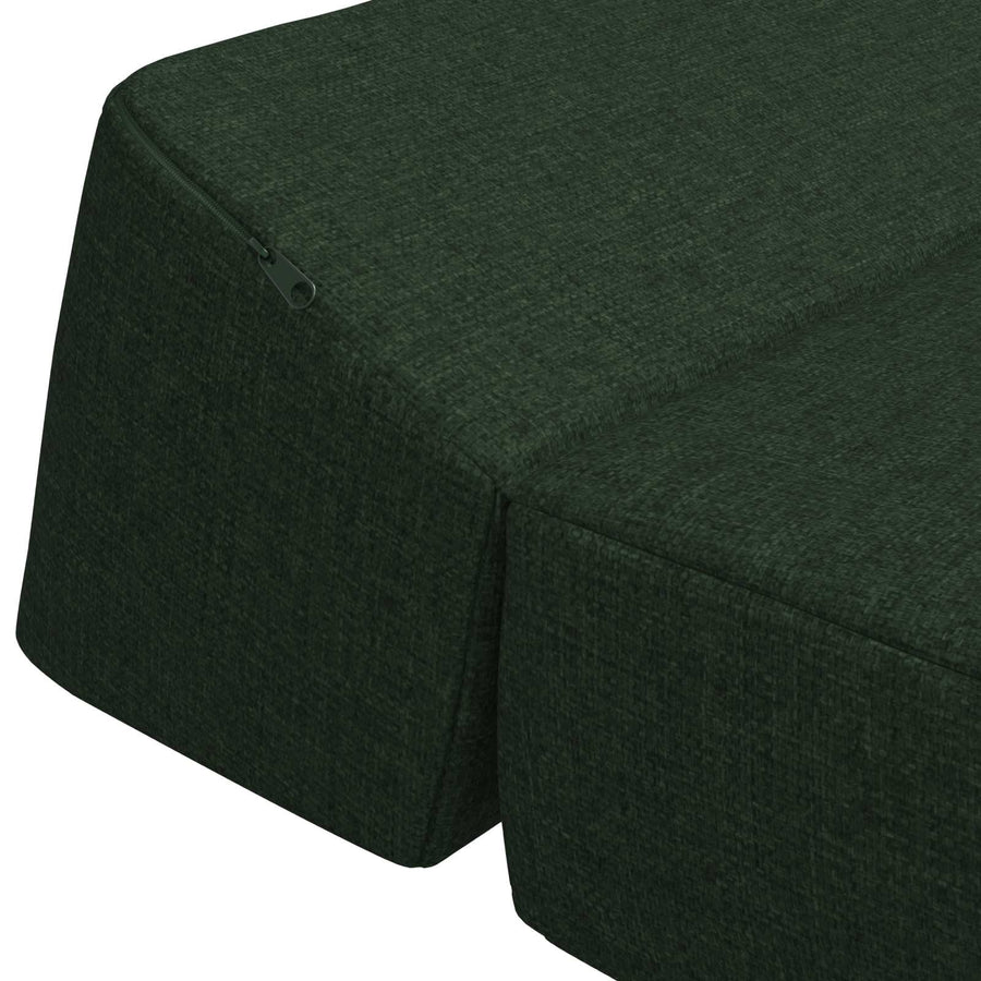 Vouwbare Bankbed Donkergroen 120 x 60 x 49 cm Stof