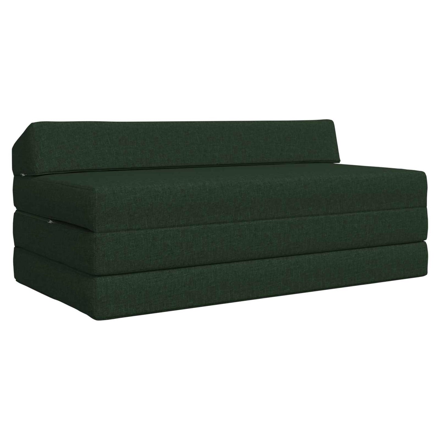 Vouwbare Bankbed Donkergroen 120 x 60 x 49 cm Stof