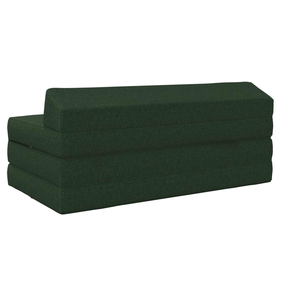 Vouwbare Bankbed Donkergroen 120 x 60 x 49 cm Stof