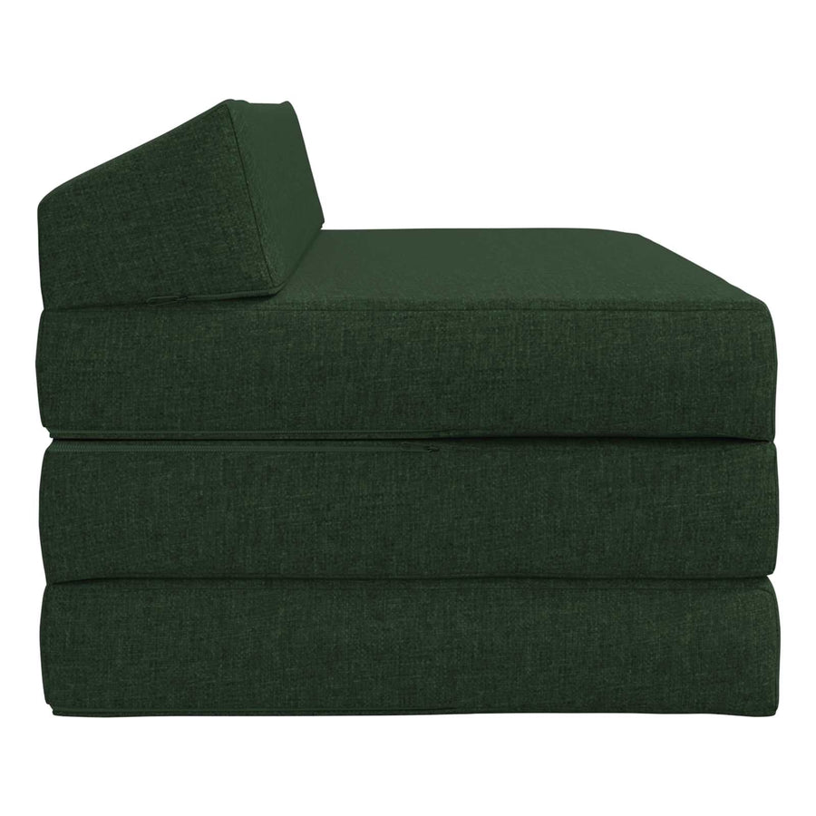 Vouwbare Bankbed Donkergroen 120 x 60 x 49 cm Stof