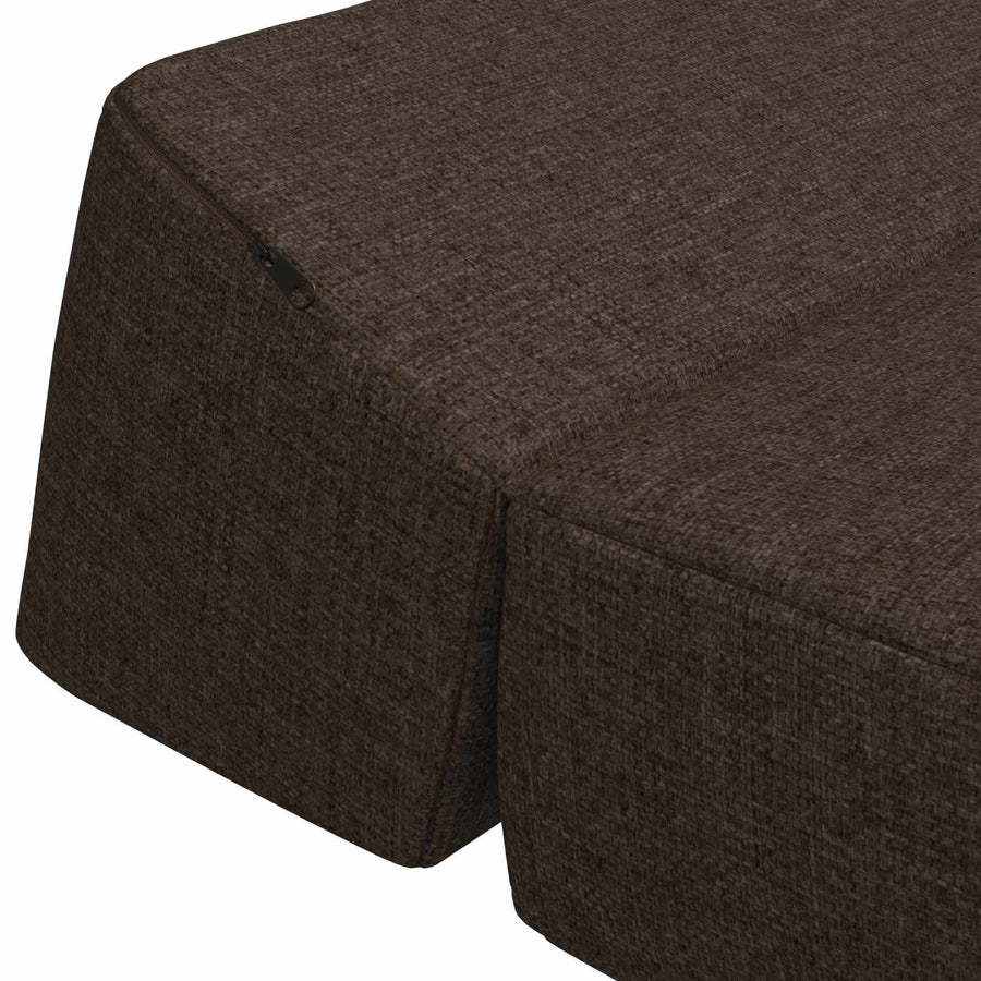 Vouwbare Bankbed Taupe 120 x 60 x 49 cm Stof