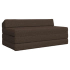 Foldable Sofa Bed Taupe 120 x 60 x 49 cm Fabric