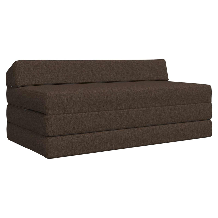 Vouwbare Bankbed Taupe 120 x 60 x 49 cm Stof