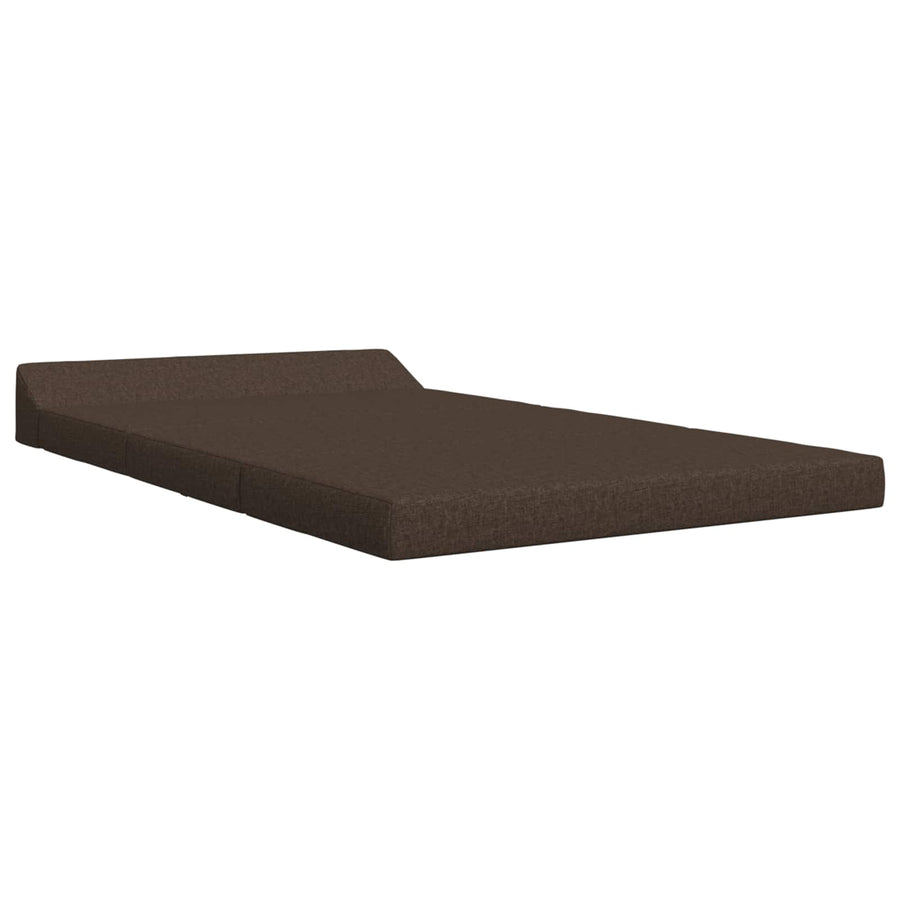 Vouwbare Bankbed Taupe 120 x 60 x 49 cm Stof