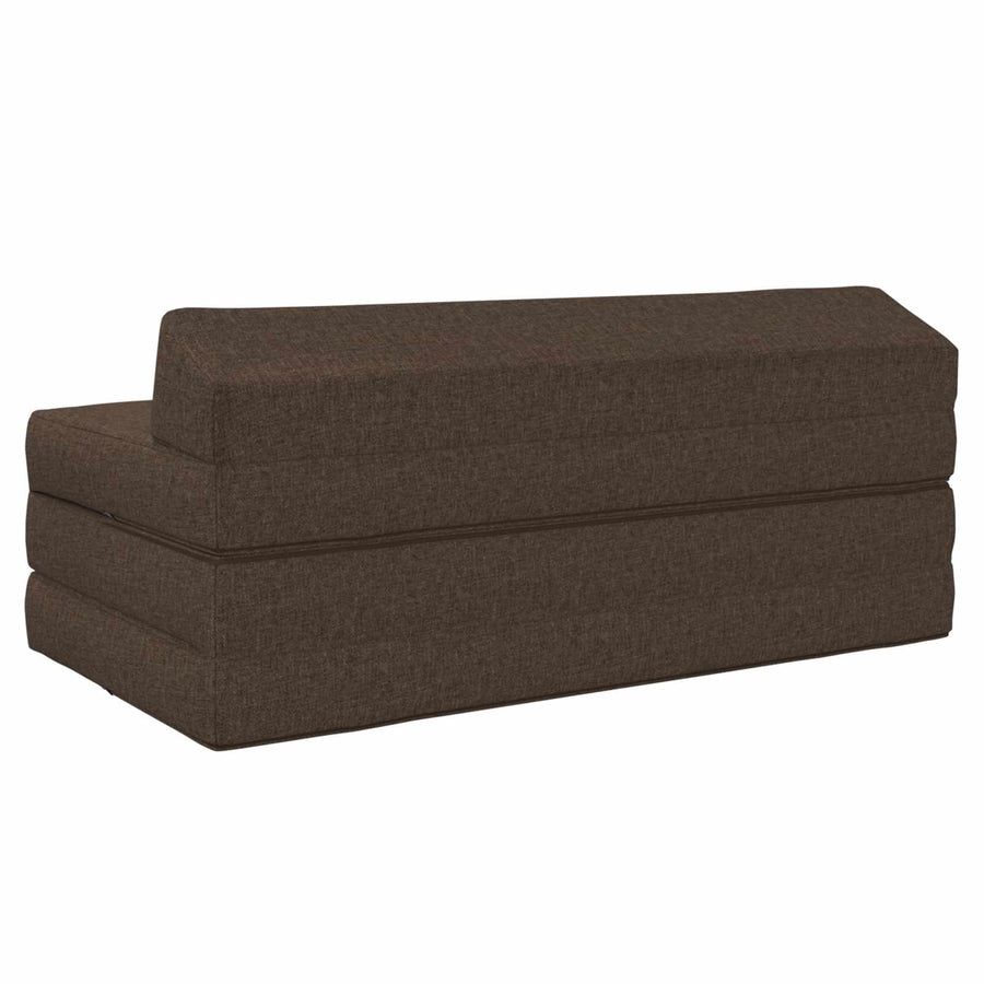 Vouwbare Bankbed Taupe 120 x 60 x 49 cm Stof
