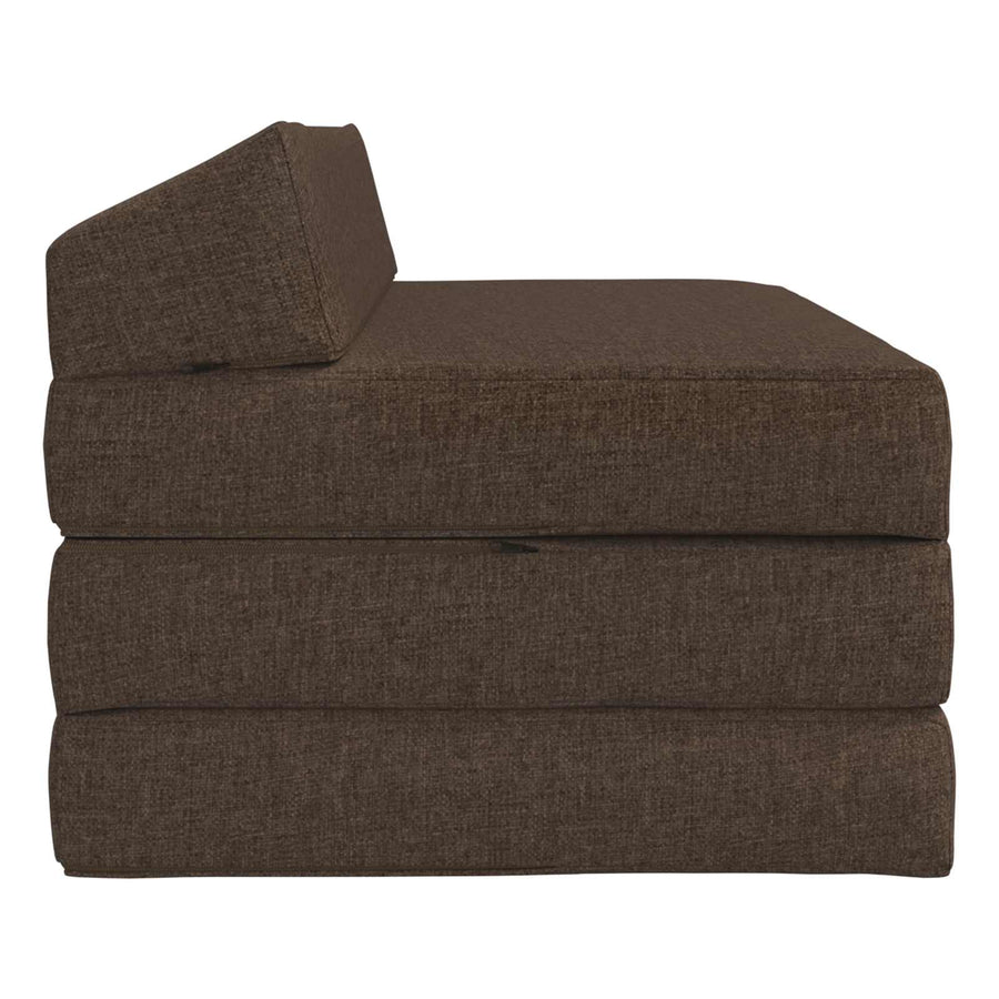 Vouwbare Bankbed Taupe 120 x 60 x 49 cm Stof