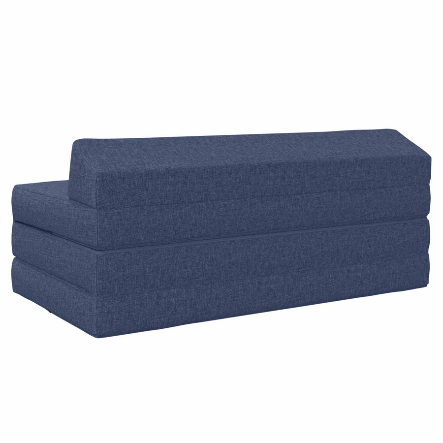 Vouwbare Bankbed Blauw 120 x 60 x 49 cm Stof