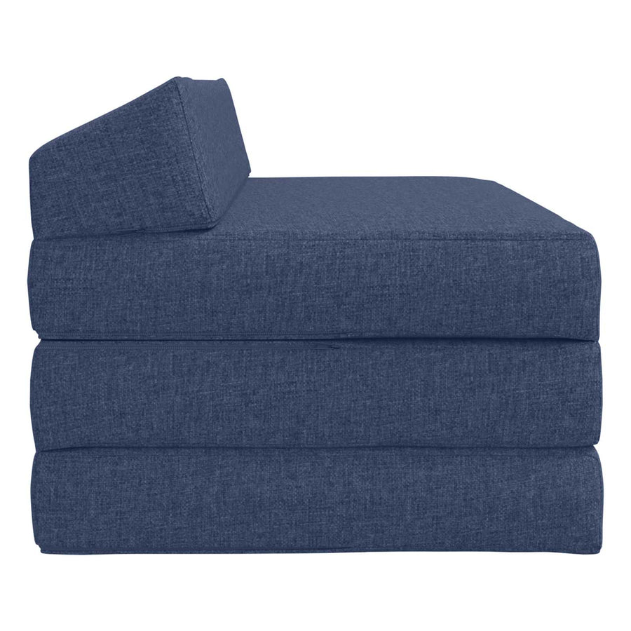 Vouwbare Bankbed Blauw 120 x 60 x 49 cm Stof