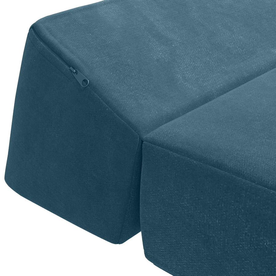 Vouwbare Bankbed Blauw 120 x 60 x 49 cm Stof