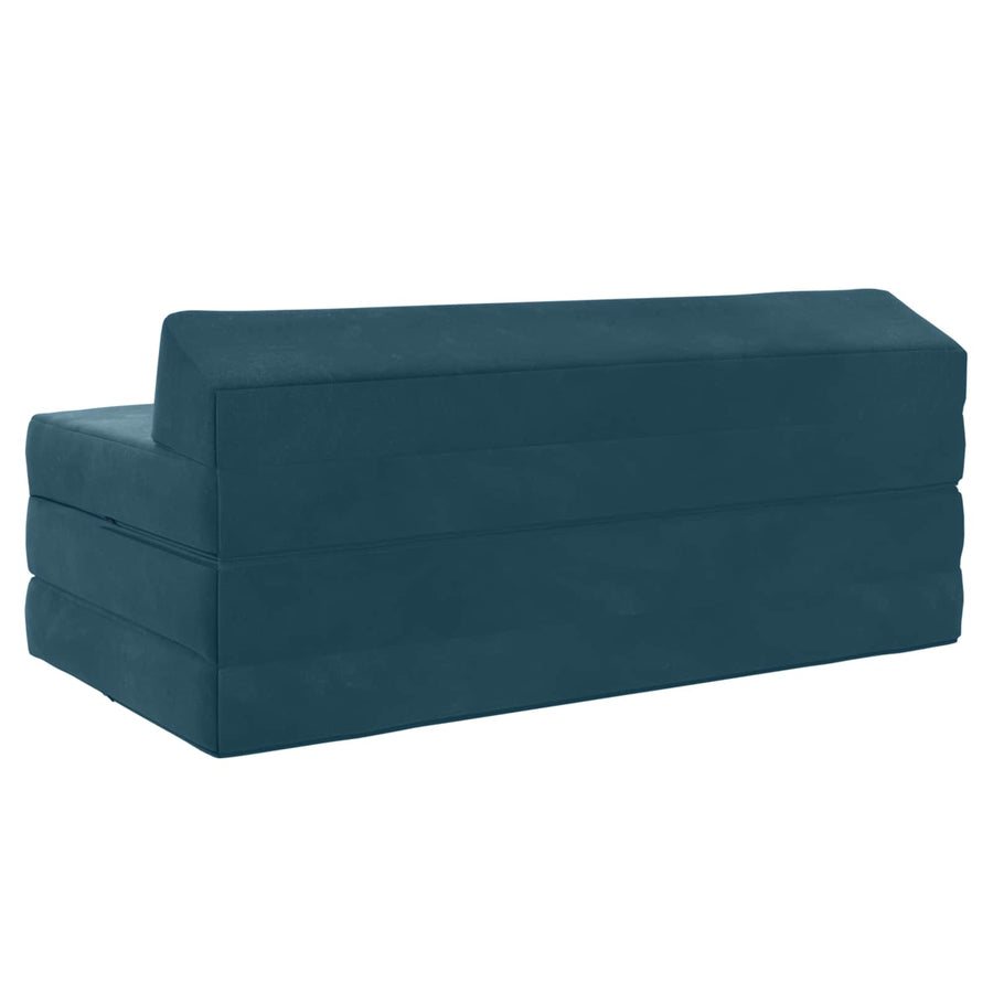 Vouwbare Bankbed Blauw 120 x 60 x 49 cm Stof