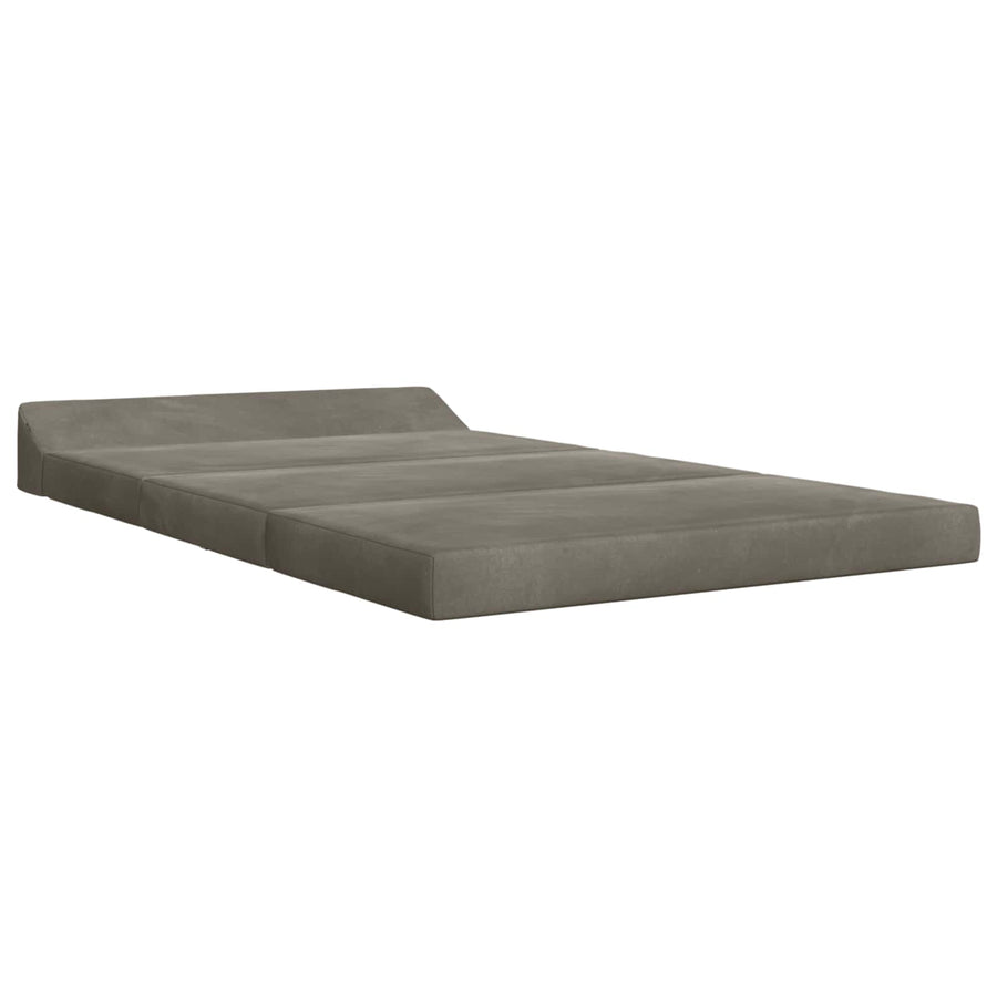 Vouwbare Bankbed Lichtgrijs 120 x 60 x 49 cm Stof
