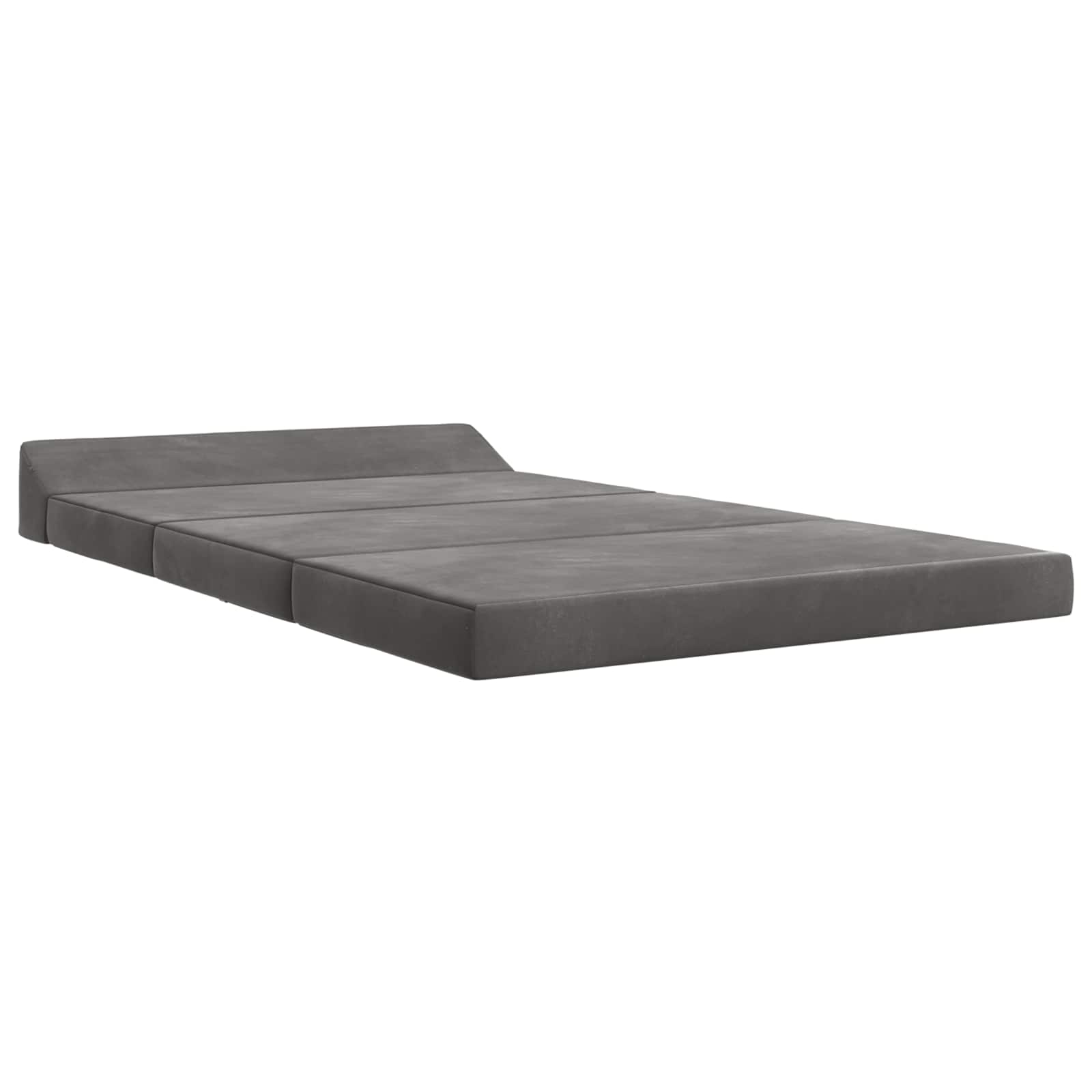 Vouwbare Bankbed Donkergrijs 120 x 60 x 49 cm Stof