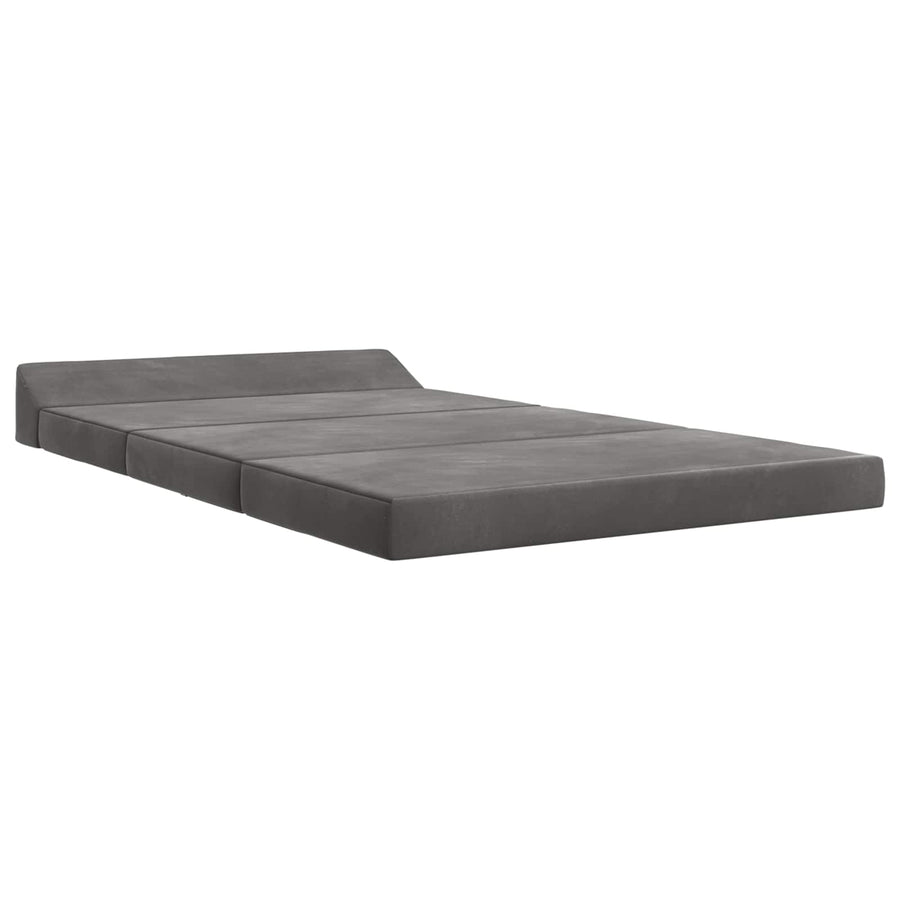 Vouwbare Bankbed Donkergrijs 120 x 60 x 49 cm Stof