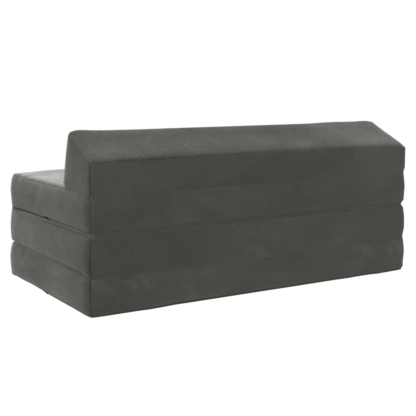 Vouwbare Bankbed Donkergrijs 120 x 60 x 49 cm Stof