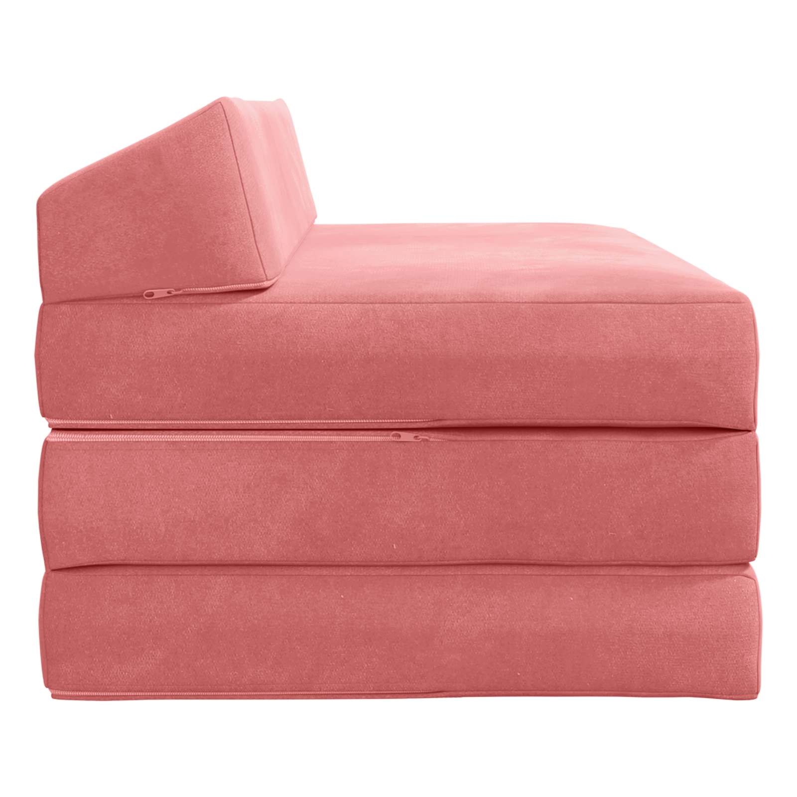 Vouwbare Bankbed Roze 120 x 60 x 49 cm Stof