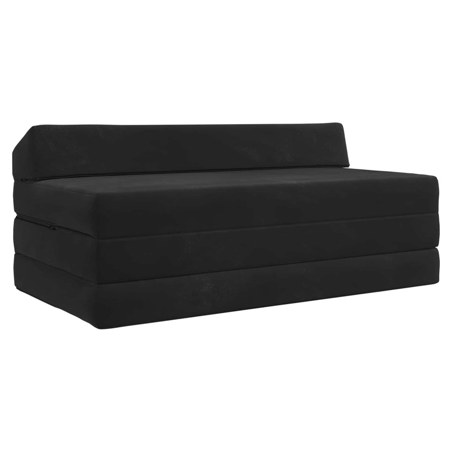 Vouwbare Bankbed Zwart 120 x 60 x 49 cm Stof