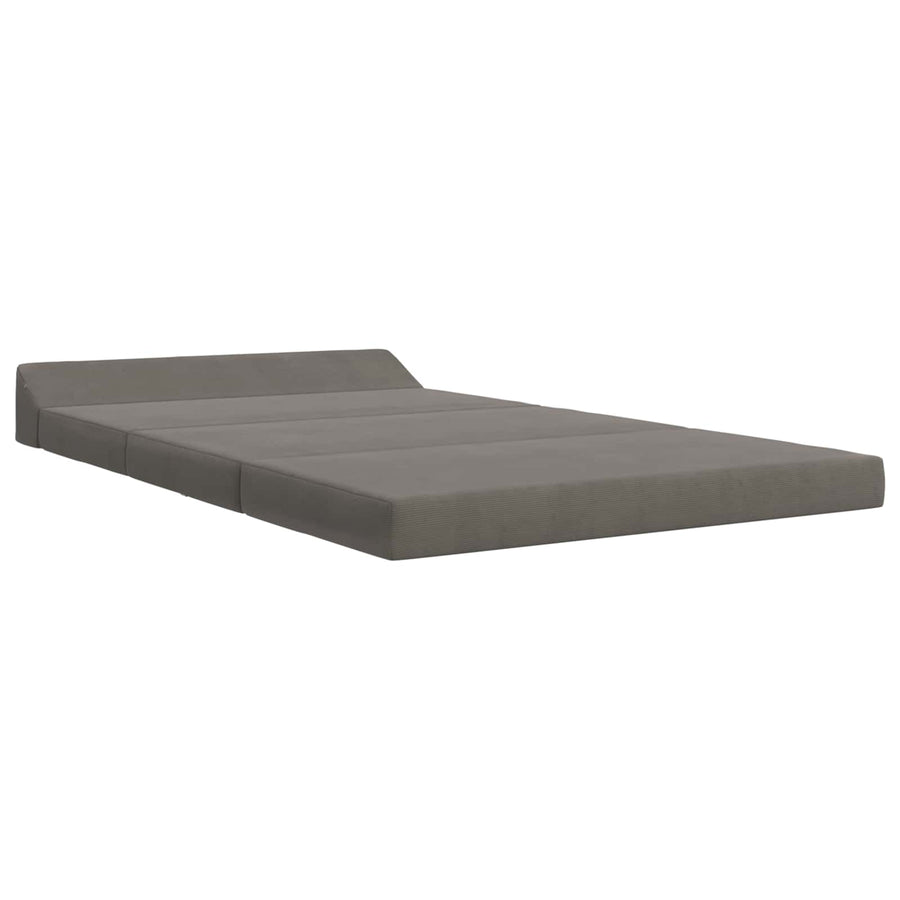 Vouwbare Bankbed Lichtgrijs 120 x 60 x 49 cm Stof